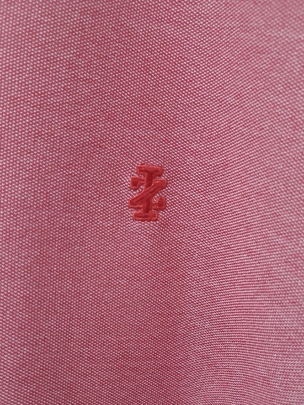 Men's Muted Red Izod Polo - Picture 3 of 6